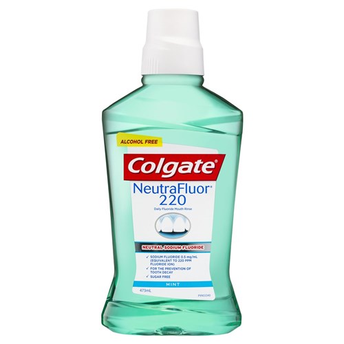 Colgate NeutraFluor 220 Daily Fluoride Alcohol Free Rinse - Mint